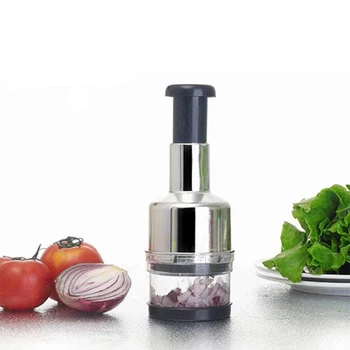 1 Wielofunkcyjny Ręczny Press Żywności Nóż Cebula Orzechy Szlifierka Szlifierka Ręczna Bezpieczeństwo Efektywny Rozdrabniacz Owoców, Warzyw Kuchnia Narzędzie