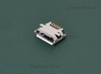 10szt 5pin Żeński złącze Micro USB, SMD 2 Stałe nogi, szeroko stosowane w tabletach i telefonach komórkowych