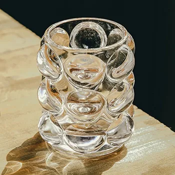 2021 Ins Nordic Glass Symfonia Tłoczone Pęcherzykowa Filiżanka Sprzęt Kubek Wody Koralik Punkt Zagraniczny Wina Kieliszek Whisky Kieliszka Koktajlowego