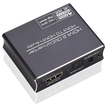 4K HDMI Kompatybilny Audio Extractor Stereo Wyciąg Konwerter Optyczny ŁUK TOSLINK SPDIF + 3,5 mm Adapter