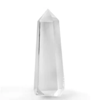 Biały Kryształ Kolumna Demagnetyzacji Oryginalny Kamień Rudy Standardowy Ręczny Kawałek Sześć Pryzmaty Domu Feng Shui Naturalne Ozdoby Wyciek