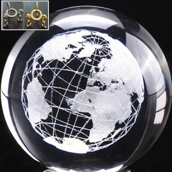 Grawerowanie laserowe 3D globe K9 crystal ball do robótek glob, astronomia, ozdoby, mapa ziemi, dekoracja domu