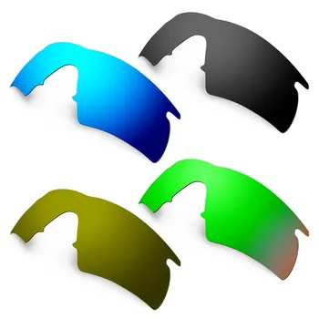 HKUCO Niebieski / Czarny / Zielony / Brązowy 4 Pary Spolaryzowane Wymiennych Soczewek Hybrydowych Okulary M Frame Zwiększają Ostrość