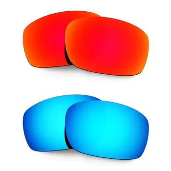 HKUCO Okulary X Squared okulary Polaryzacyjne Wymienne Soczewki 2 Pary Czerwony i Niebieski