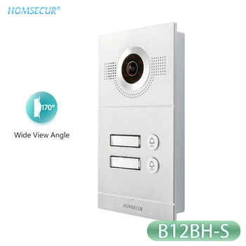 HOMSECUR 4 Przewody HD Dzwonek do Drzwi Kamera Wodoodporna 170 ° Kąt Widzenia Równo dla HDK Serii 2-Mieszkanie Domofon Wideodomofon