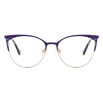 LANSSY Damskie Okulary W Oprawie Fioletowy Kocie Oko Damskie Optyczne, okulary w oprawkach 2021 Modny Firmowy Projekt Nowy przyjazd Wysokiej Jakości