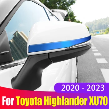Lusterko boczne Lusterko Wsteczne Podstawowa Pokrywa Listwy Zewnętrzne Listwy Akcesoria Do Toyota Highlander Kluger XU70 2020 2021 2022 2023