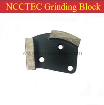 NCCTEC Szlifowanie Bloków z 2 diamentowymi Segmentami DARMOWA wysyłka| metalowe, betonowe klocki szlifierskie buty narzędzia