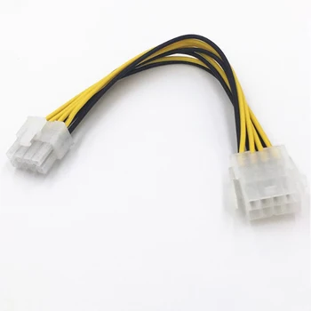 Przedłużacz zasilania procesora 8-pinowy Kabel zasilania Wydłużony kabel adaptera konwersji zasilania 8-pin Kabel zasilania płyty głównej