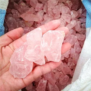Różowy kwarc nieobrobiony kamień surowe kamienie naturalne, kryształy minerałów ozdoba akwarium hogar moderno duchowa medytacja uzdrowienie