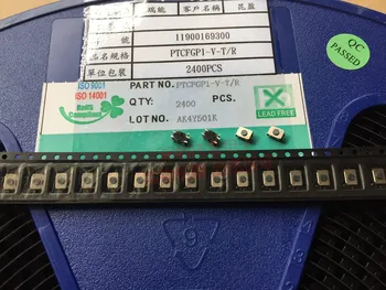 Tajwan Yuanda PTCFGP1-V-T / R Przełącznik Takt Samochodowa Przycisk SMD 5 pin z wzmacniającego kolumną
