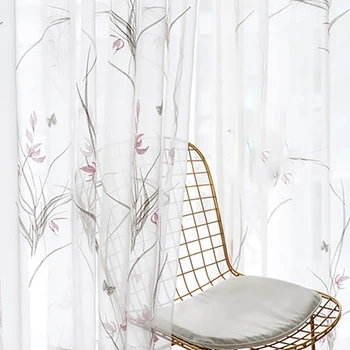Tulle Cortinas De Dormitorio Curtains For Living Room tiul Douchegordijn Shower Curtain Rideaux Para Salon Nordic rolowane
