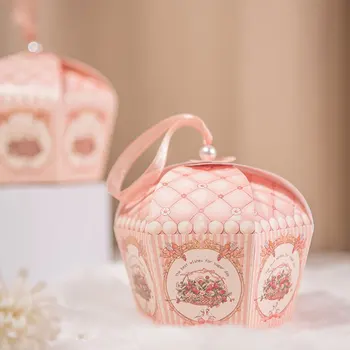 Twórczy Eros Różowe Pudełko Czekoladek Hurtownia Romantyczne suknie Ślubne Pudełka Opakowania dla Duszy Dziecka Małżeństwo Dekoracje Urodzinowe