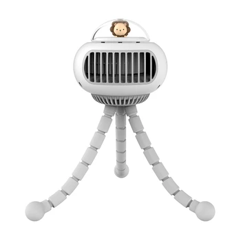 Wentylator Do Wózka 3600 mah Przenośny Безлопастный USB Mini dla Dzieci Ręczny Mały Wentylator Akumulator Składane Wentylator Do Zewnętrznego Chłodzenia