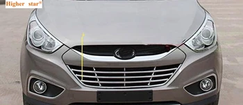 Większa gwiazda Wysokiej jakości ABS samochodowy chromowany grill ozdoba ochronna ramka pokrywa Do Hyundai Tucson (IX35) 2009-2012
