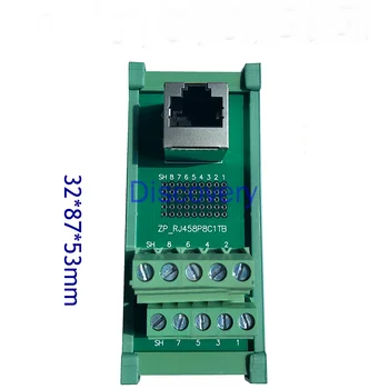 Wykonany na zamówienie terminal adapter RJ45 Terminal adapter portu sieciowego Jedno - lub двухпортовые pionowe prowadnice Instalują terminale Ethernet