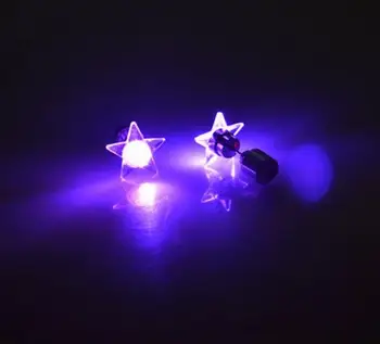 Świecące Kolczyki Unisex Zapalają się LED Bling Kolczyki Do Uszu Świąteczne Klubowe KTV Bar Wieczorowe Biżuteria Akcesoria Prezent urodzinowy 200 szt.