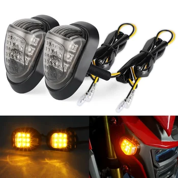 Żółte Oświetlenie Motocyklowe moto Kontrolki Alarm 9 LED Мотоциклетный Kierunkowskaz Migacz Kierunkowskaz intermitentes moto 12V